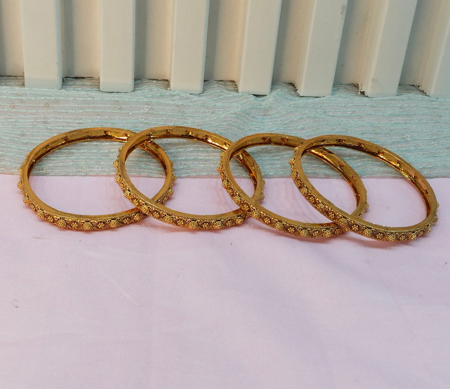 2.6 Size bangles jewelry /Traditional bollywood jewelry/ Gold bangles