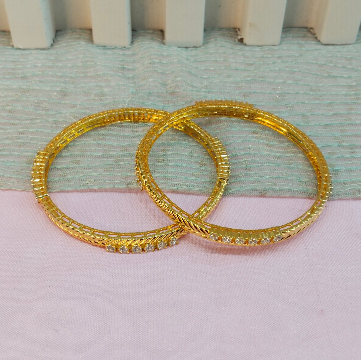 2.8 Size bangles jewelry /Traditional bollywood jewelry/ Gold bangles