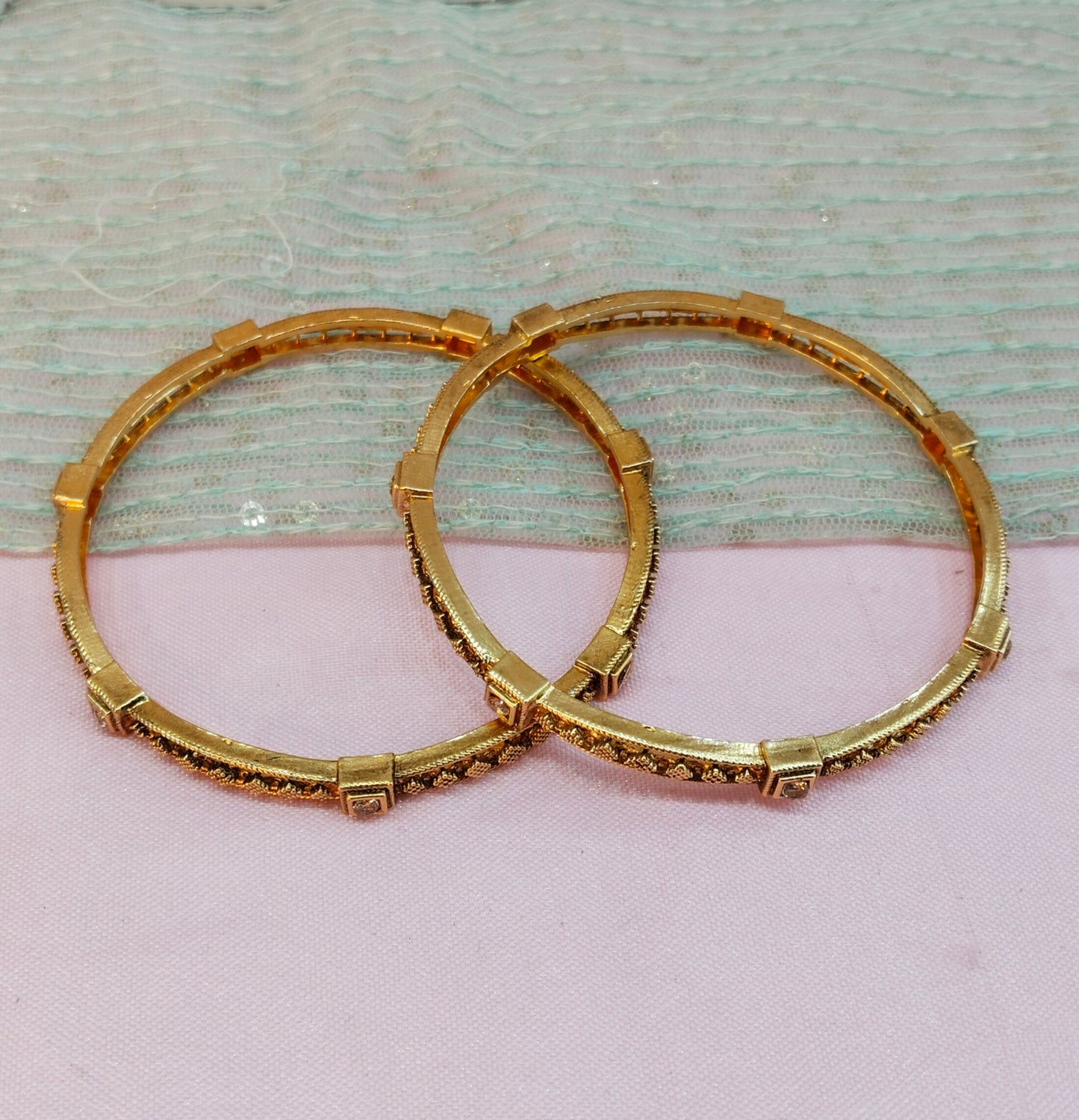 2.4 Size bangles jewelry /Traditional bollywood jewelry/ Gold bangles