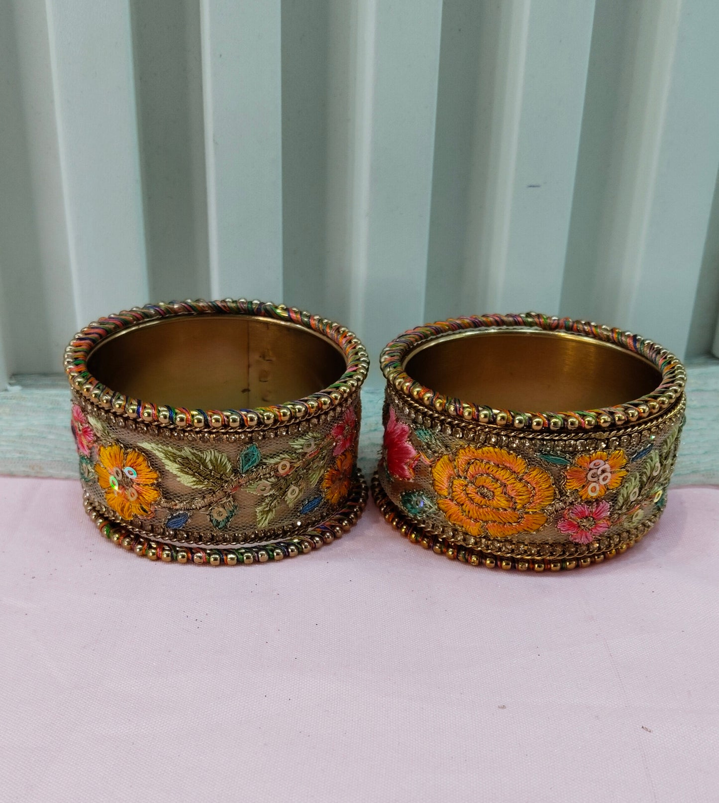 2.6 Size bangles jewelry Set /Traditional bollywood jewelry/Multi Color Antique bangles