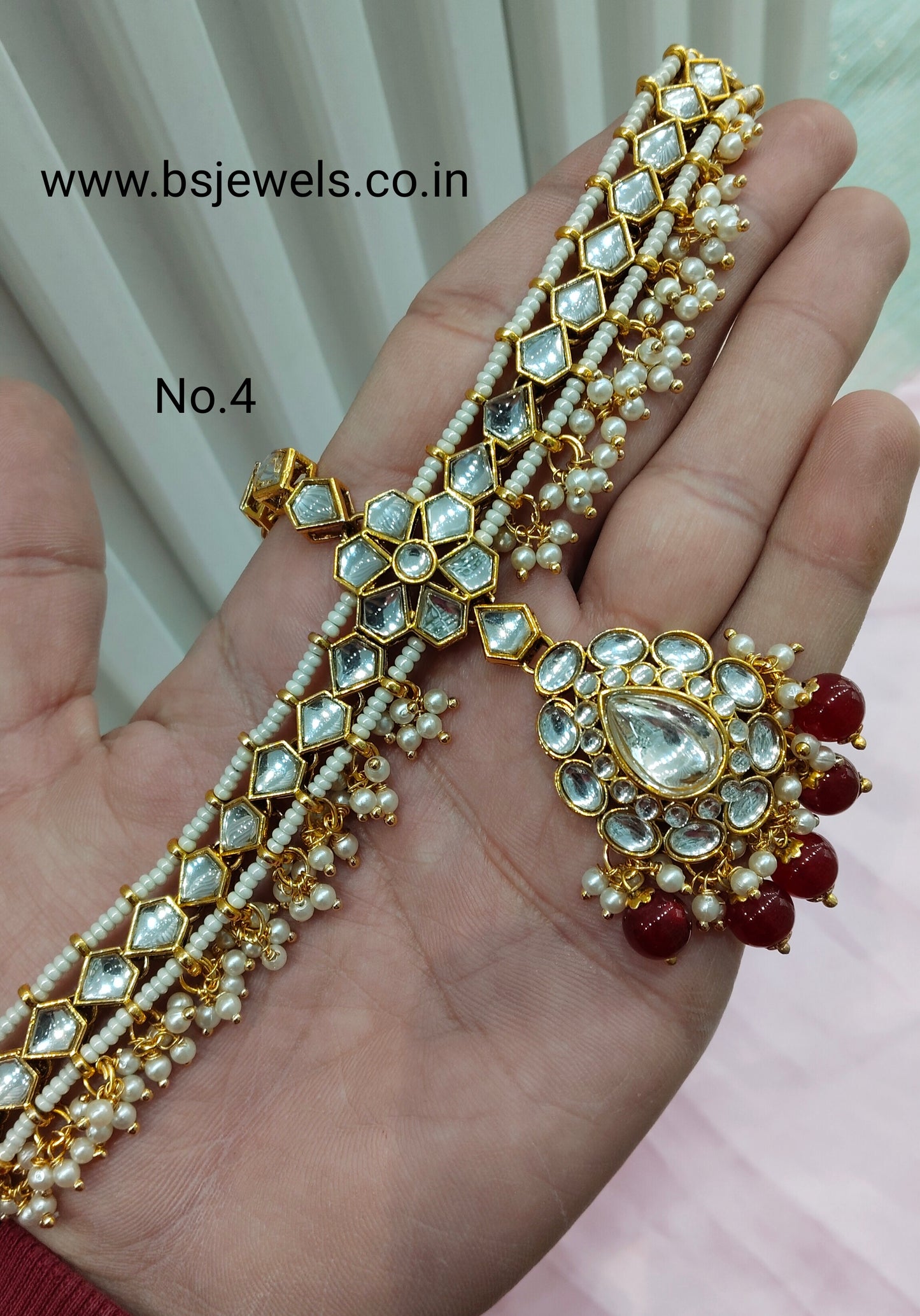 Kundan Headpiece Matha Patti Head piece sheesh fool/Bollywood Head Piece Tikka Hair chain