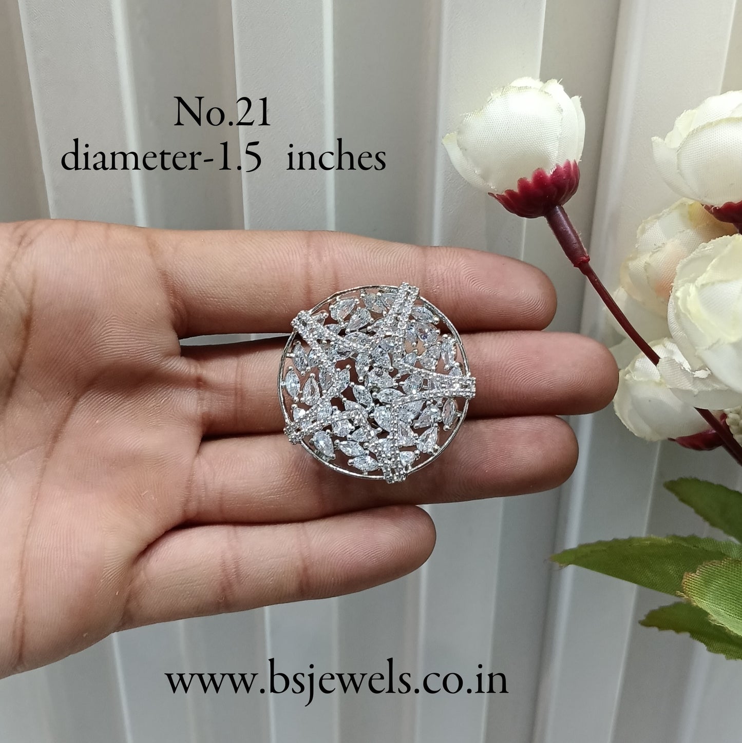 CZ American Diamond Adjustable Finger Rings