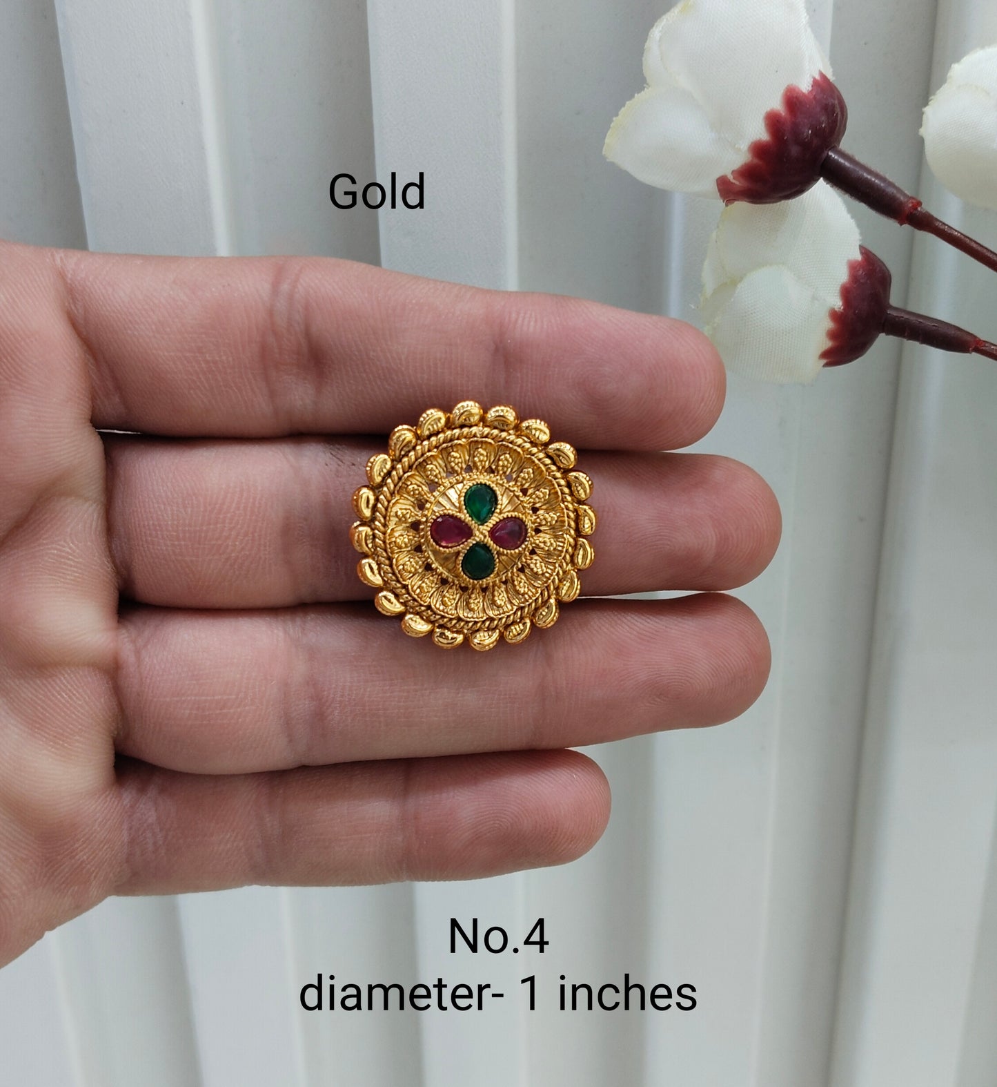 Gold Cocktail Finger Rings