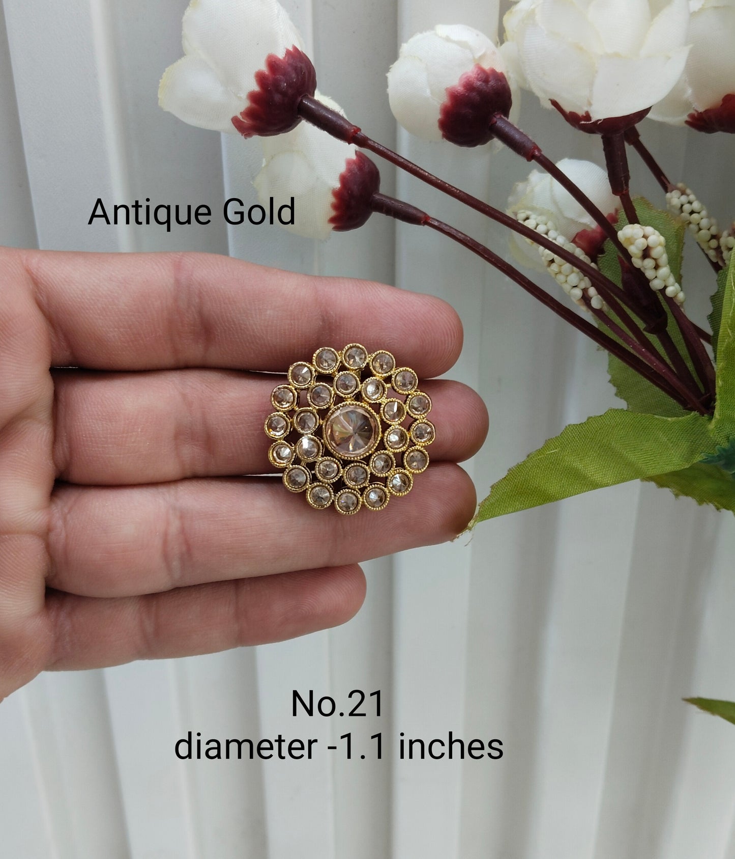Antique Gold and Silver Cocktail Finger Rings