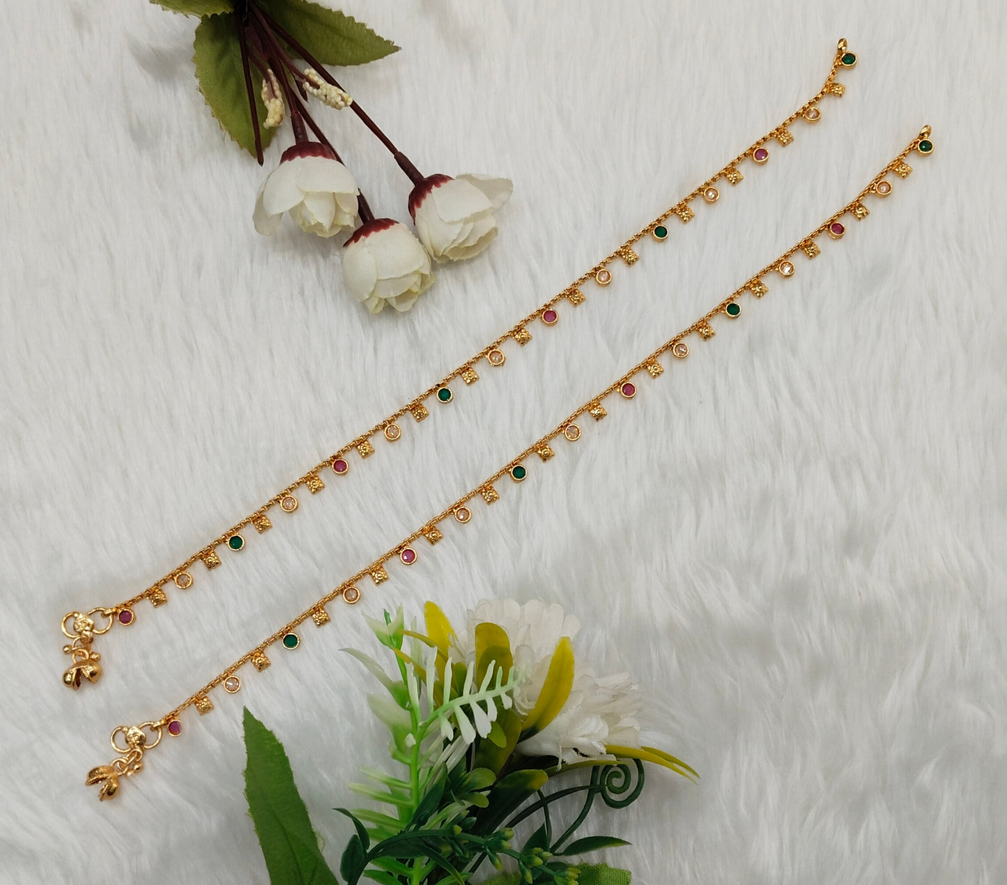 Gold Anklets Jhanjar Payal Jewellery Set