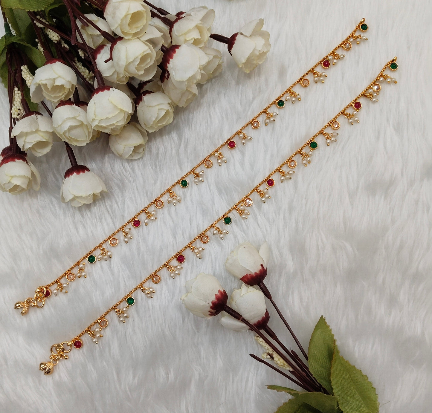 Gold Anklets Jhanjar Payal Jewellery Set