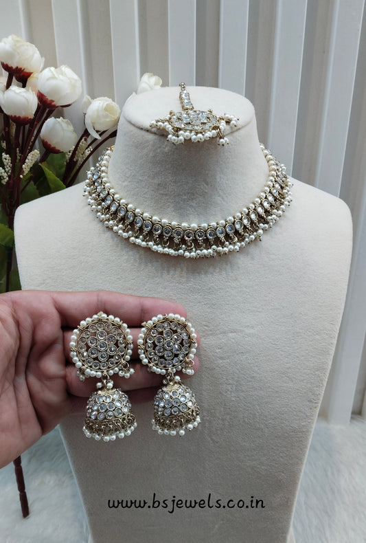 Antique Gold Necklace Jewellery Naman Set