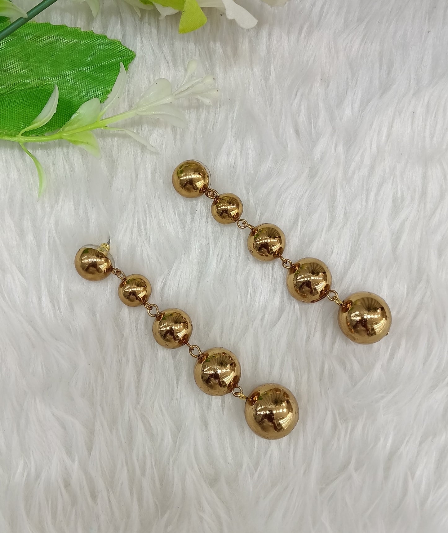 Gold Bollywood Sukh Earrings