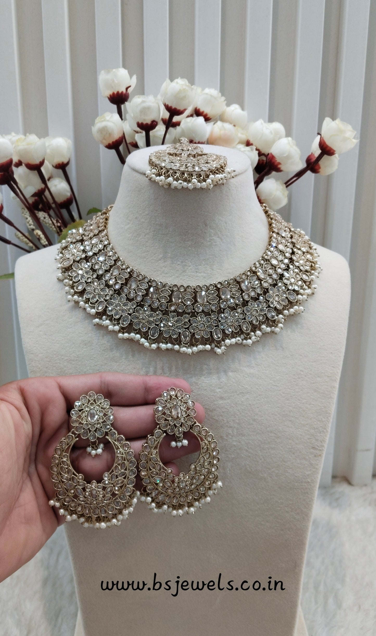 Antique Gold Necklace Jewellery Gopi Set