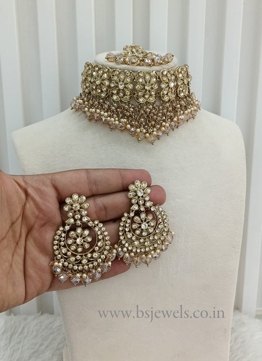 Antique Gold Choker Jewellery Jot Set