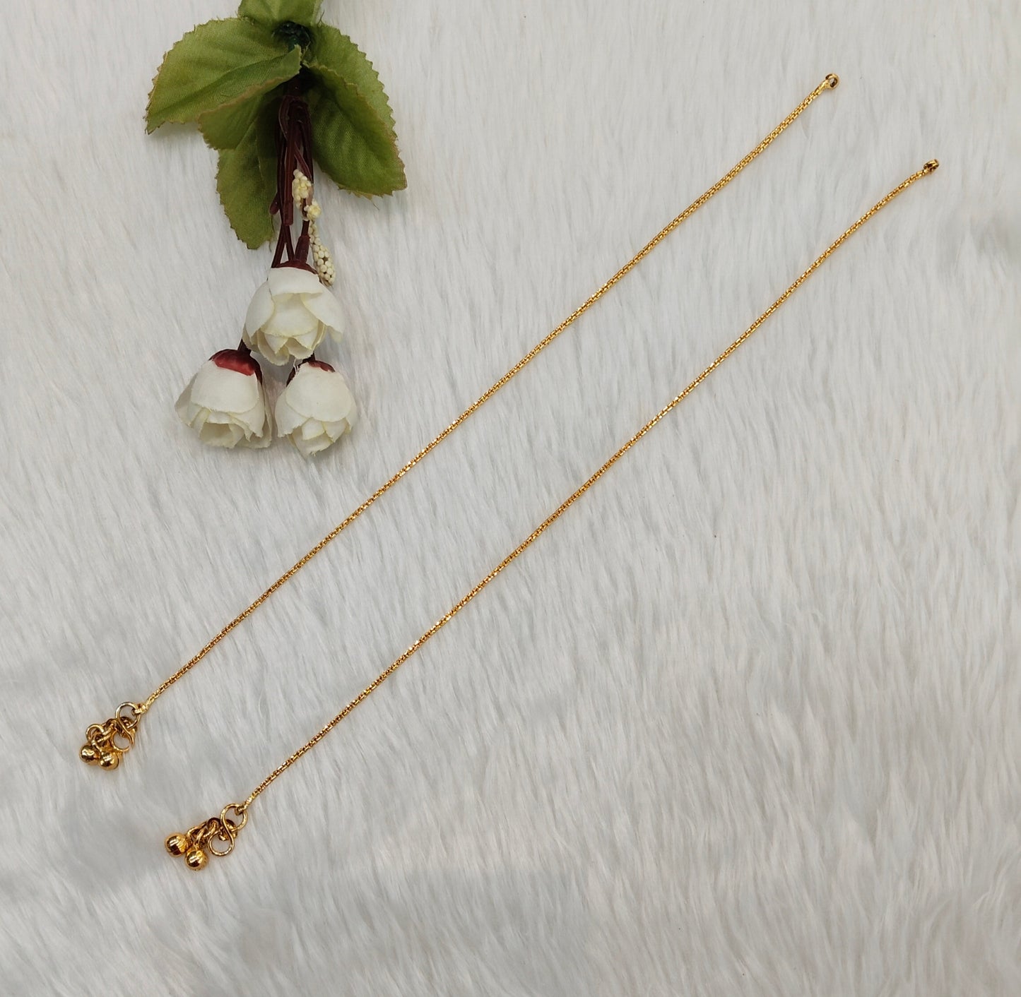Gold Anklets Jhanjar Payal Jewellery Set