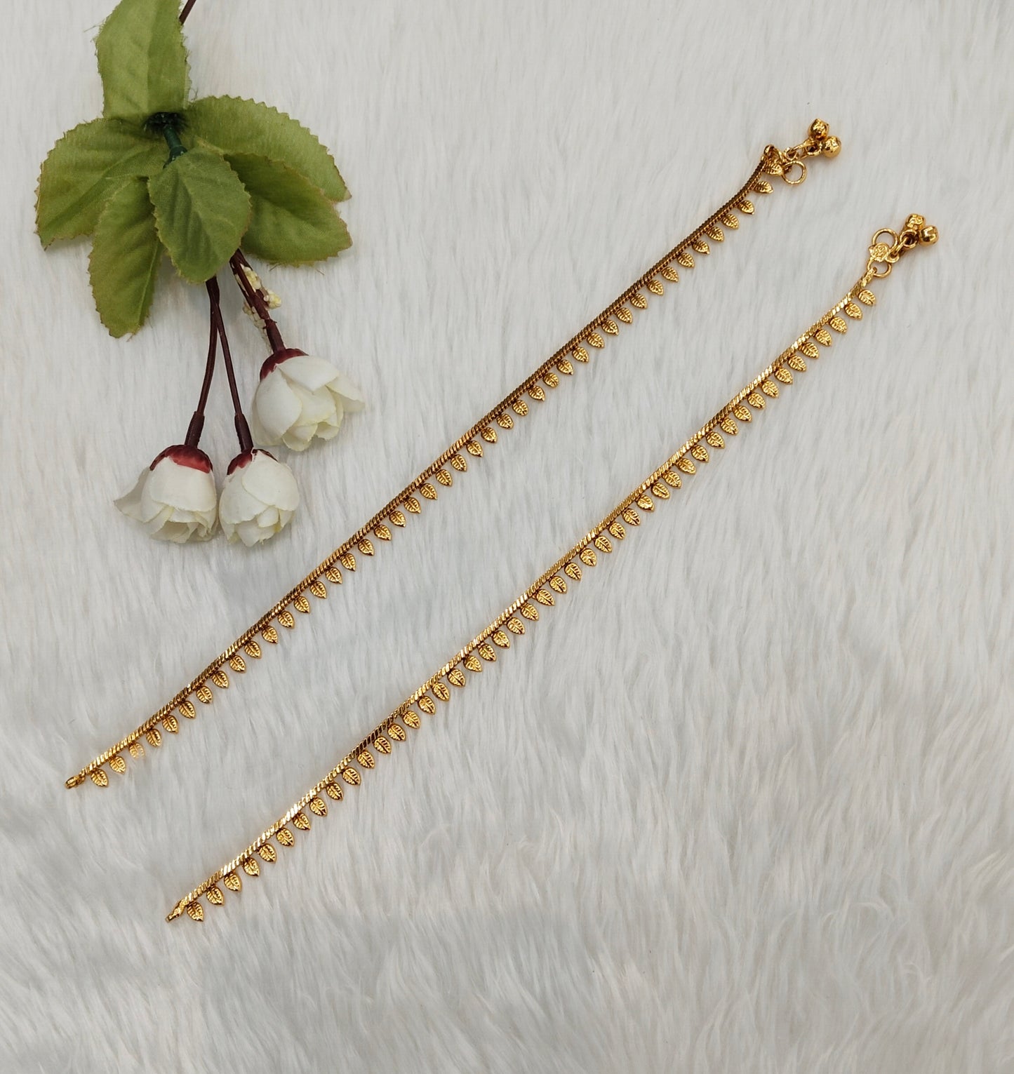 Gold Anklets Jhanjar Payal Jewellery Set