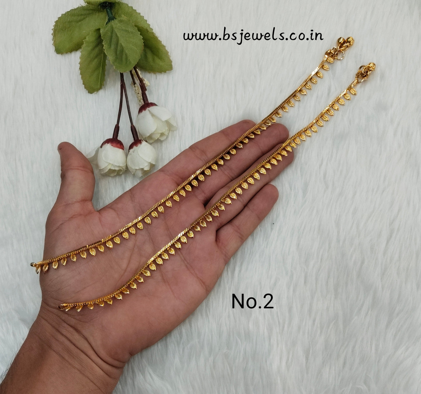 Gold Anklets Jhanjar Payal Jewellery Set