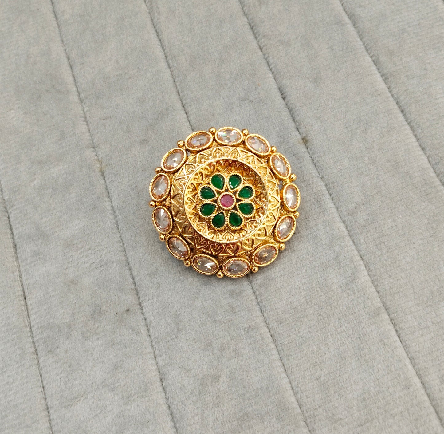 Gold Cocktail Finger Rings