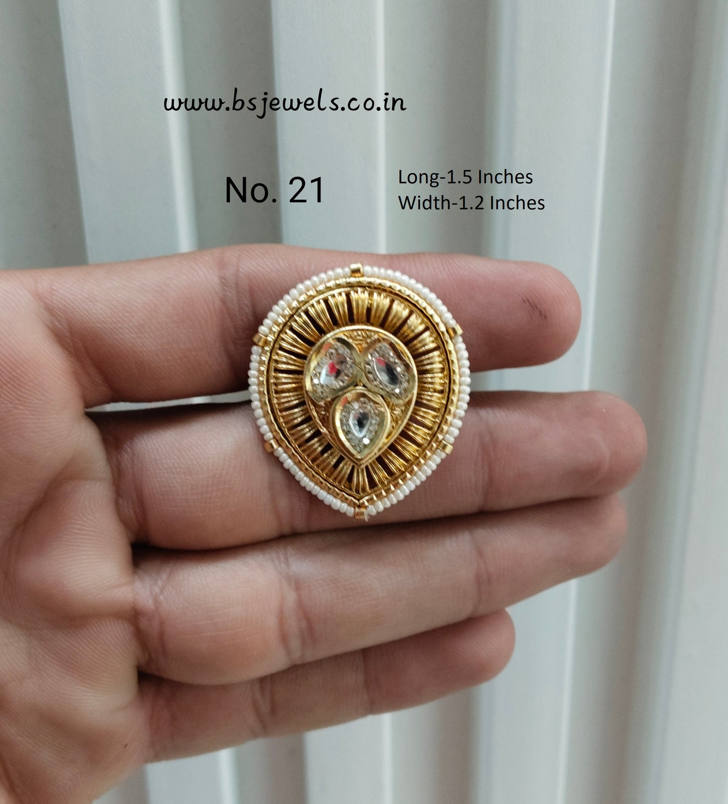 Gold Cocktail Finger Rings