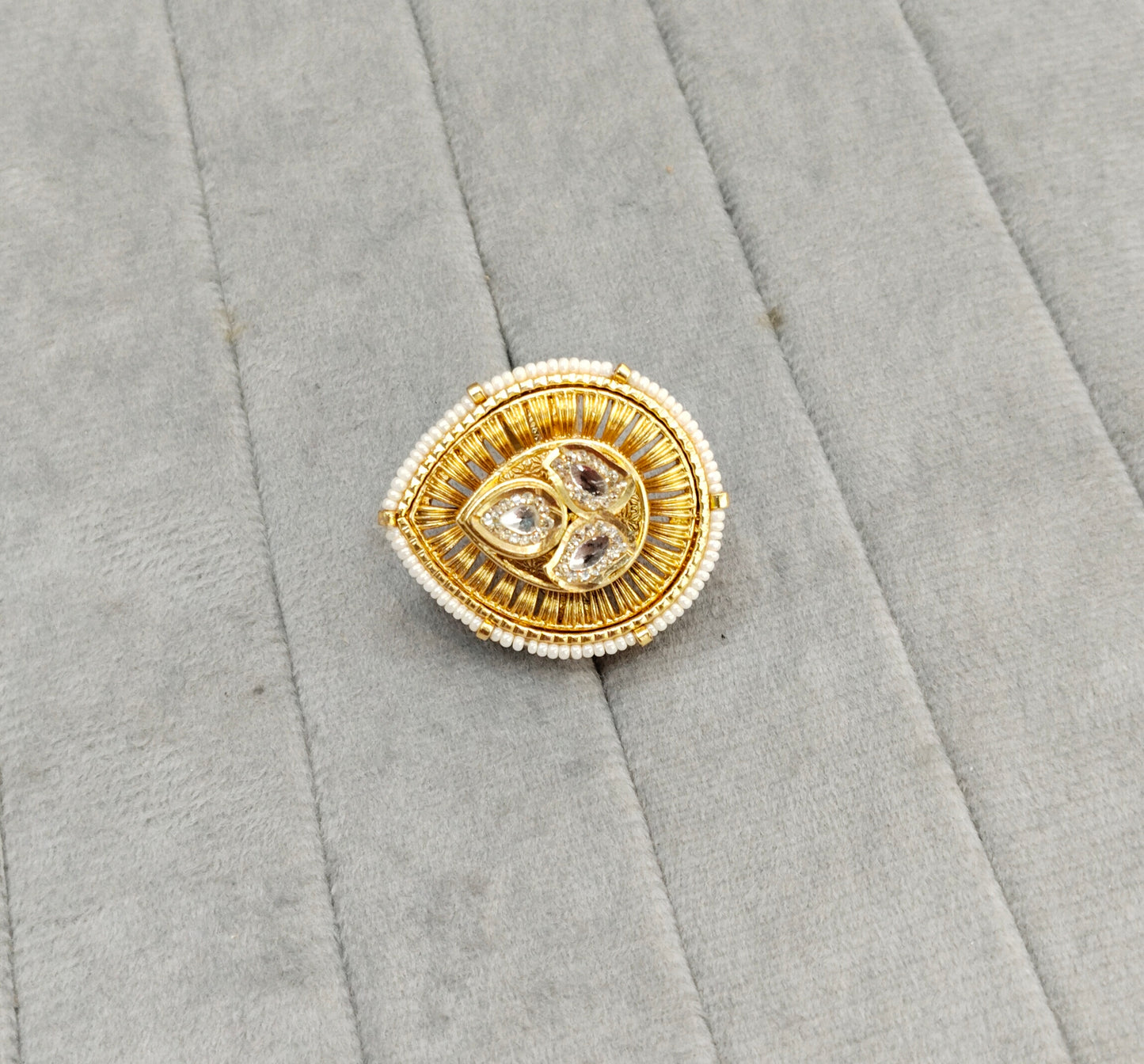 Gold Cocktail Finger Rings