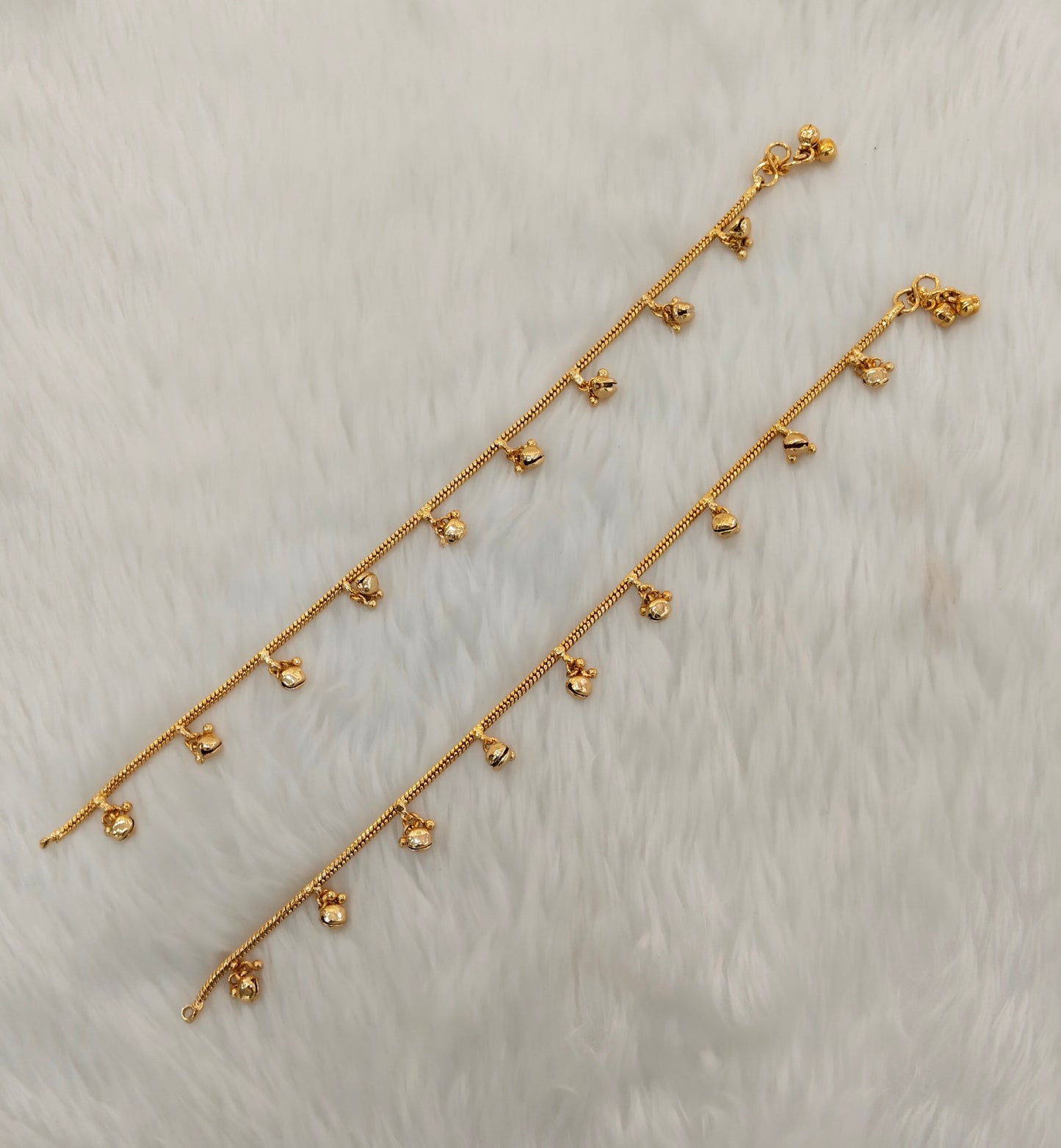 Gold Anklets Jhanjar Payal Jewellery Set