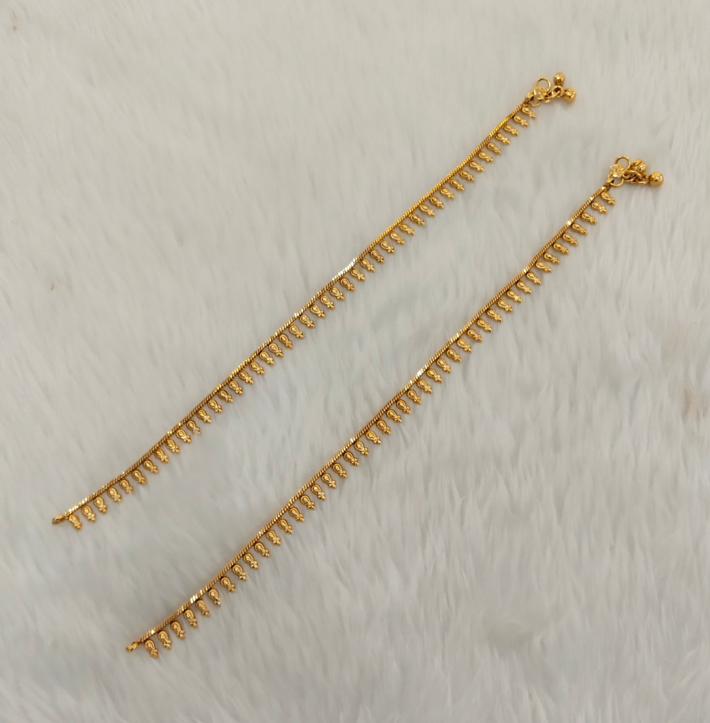 Gold Anklets Jhanjar Payal Jewellery Set
