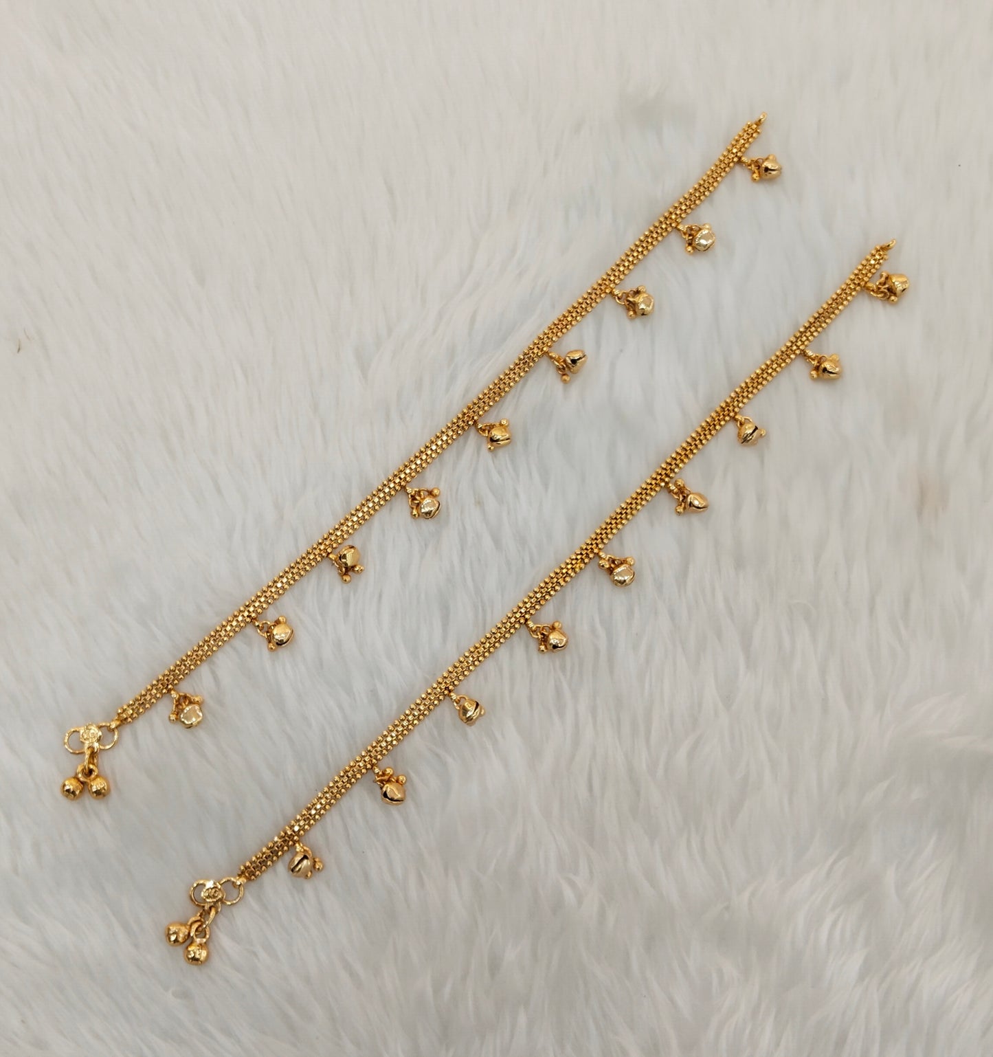 Gold Anklets Jhanjar Payal Jewellery Set