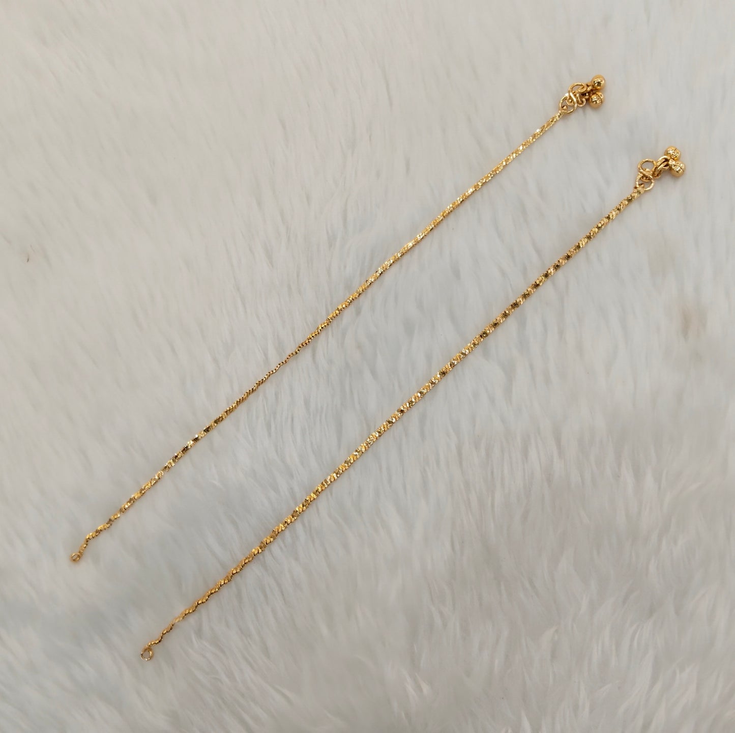 Gold Anklets Jhanjar Payal Jewellery Set