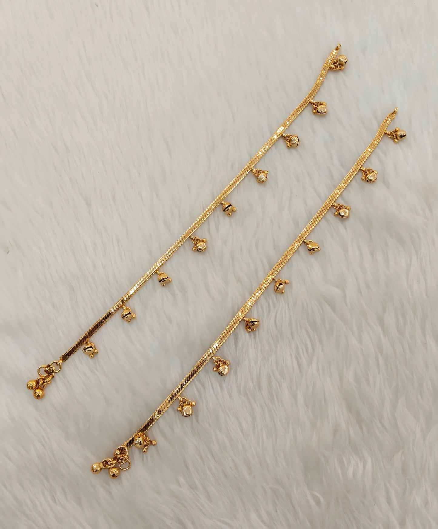 Gold Anklets Jhanjar Payal Jewellery Set