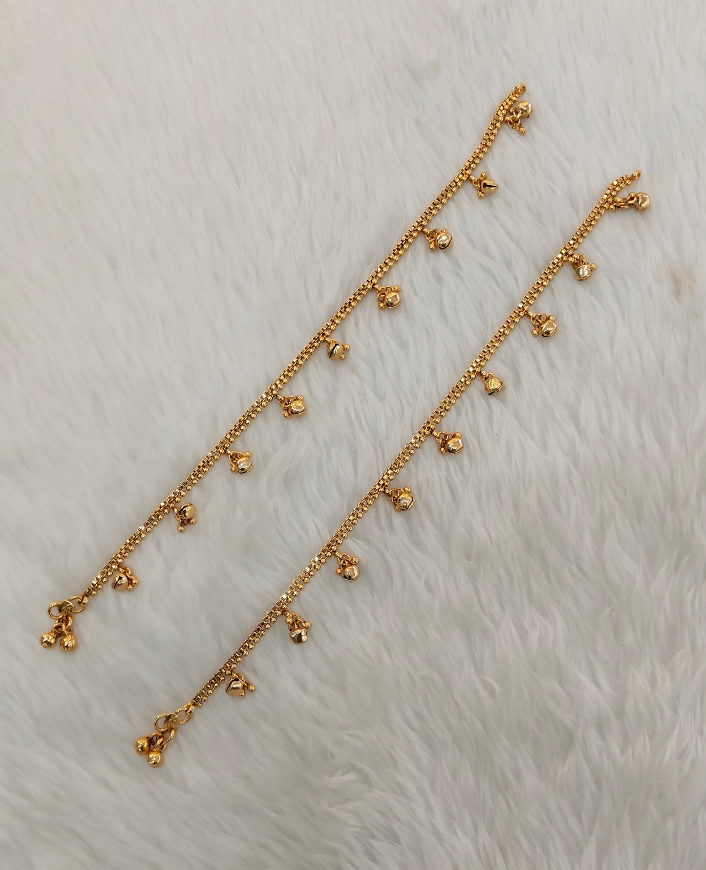 Gold Anklets Jhanjar Payal Jewellery Set