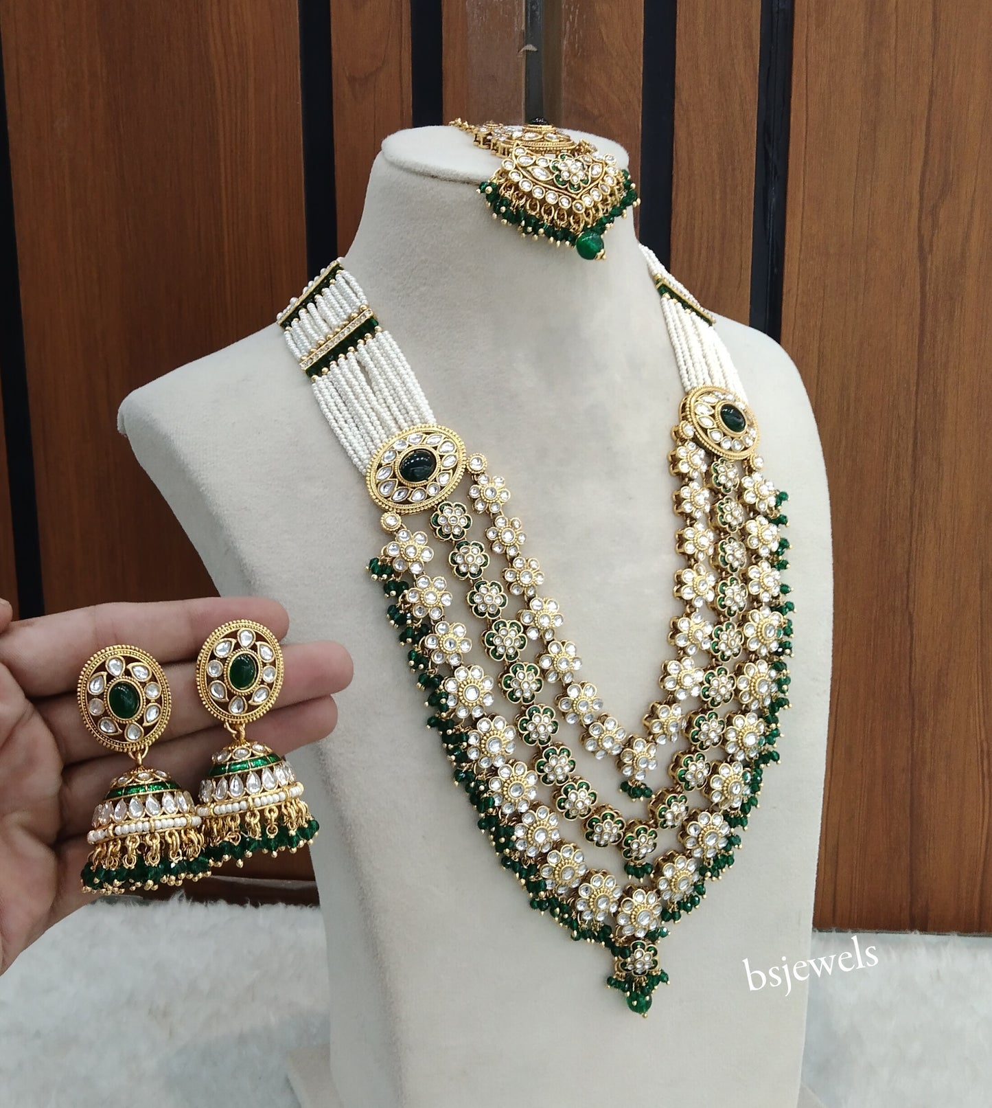 Green Kundan Necklace Sunita sets