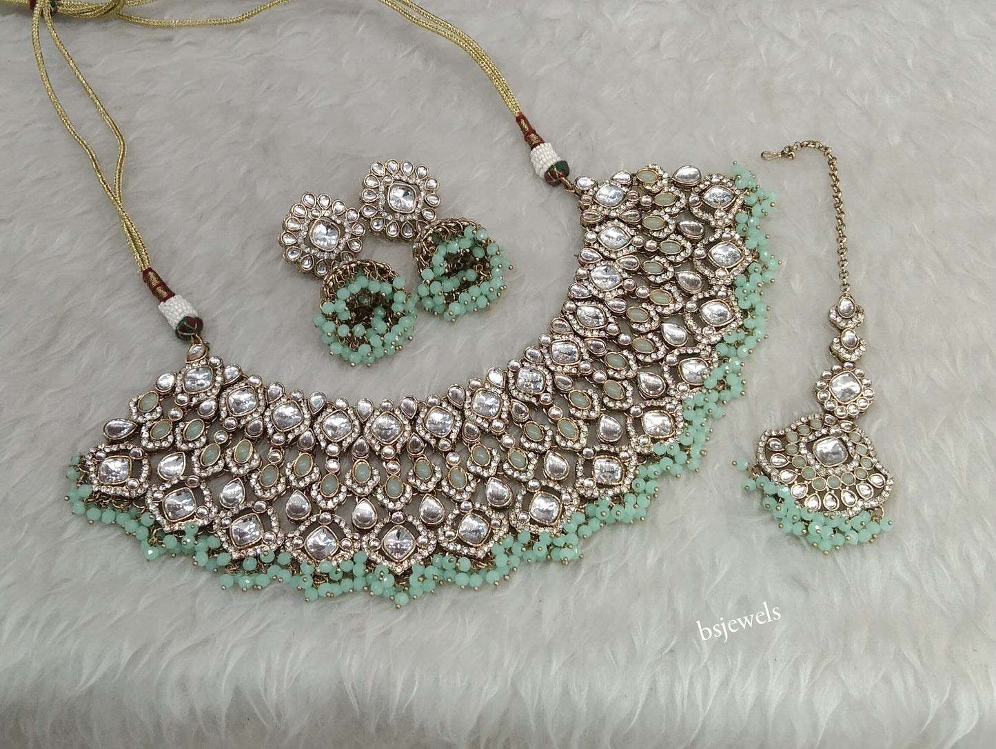Antique Mint Necklace Param sets