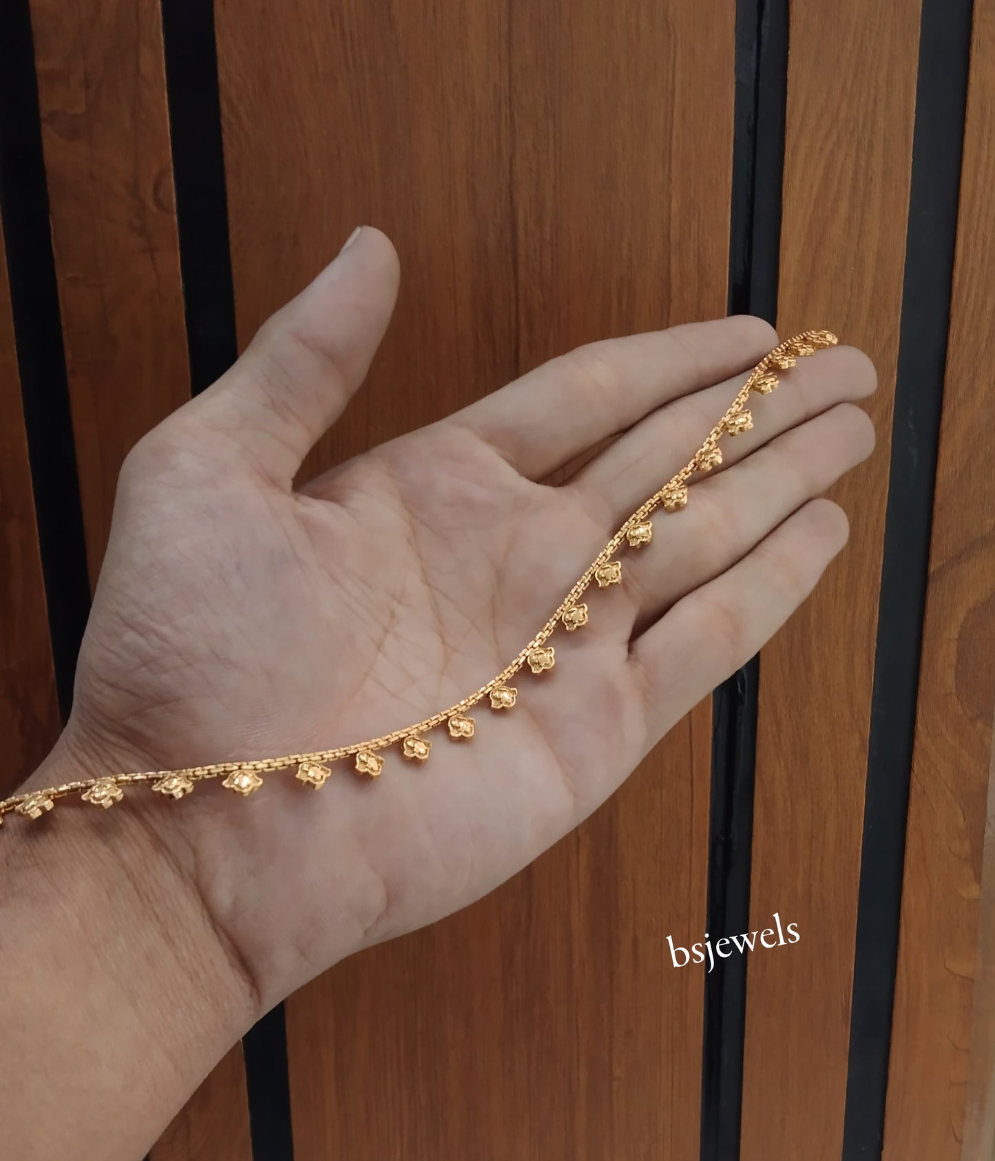 Gold Anklets Jhanjar Payal Jewellery Set