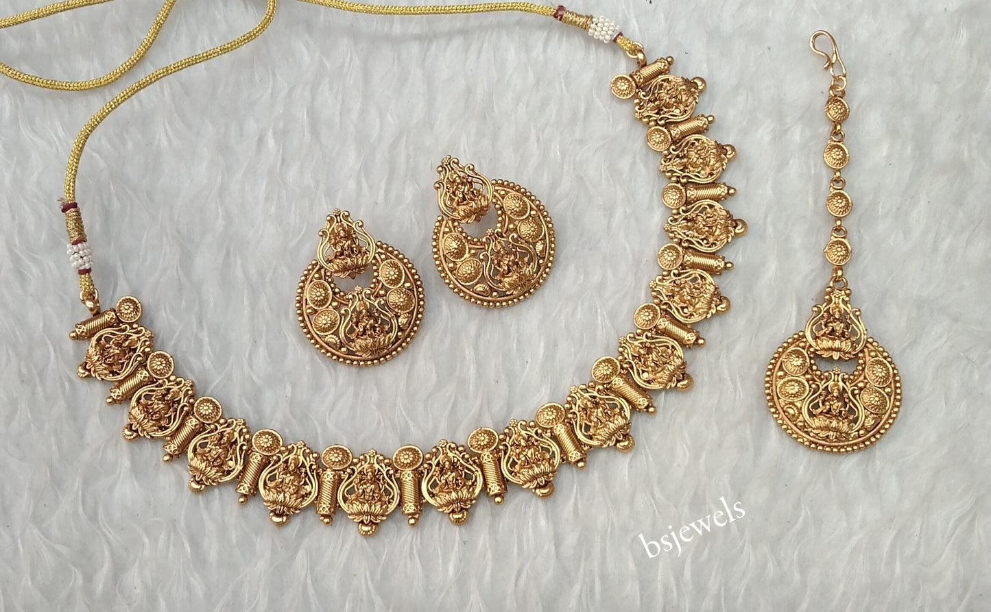 Gold Polki Necklace Jewellery Nuri Sets
