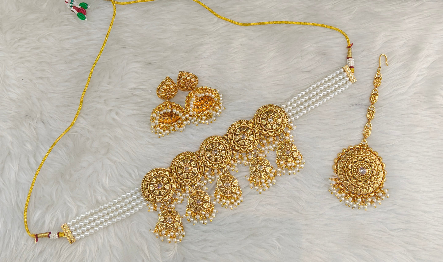 Gold Polki Choker Jewellery Kripa Set