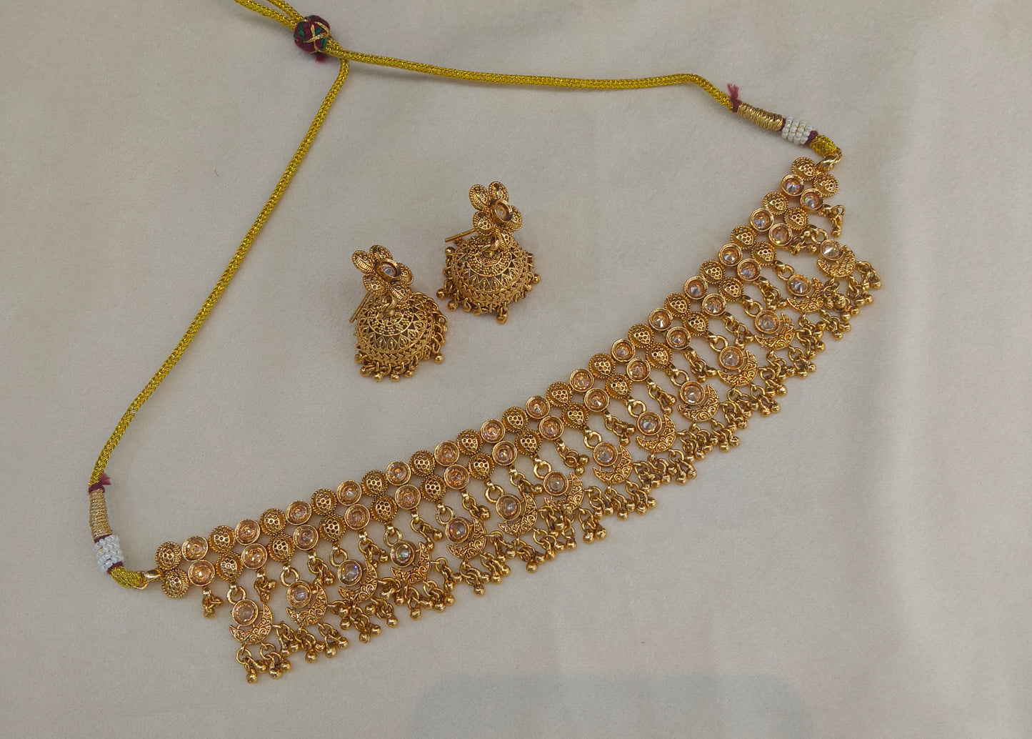 Gold Polki Choker Jewellery Jayla Sets