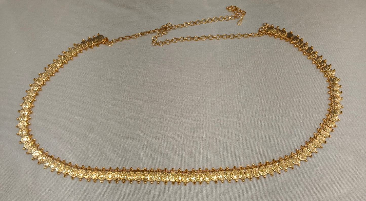 Gold Belly Chain kamarbelt Dhanvi Saree Chain