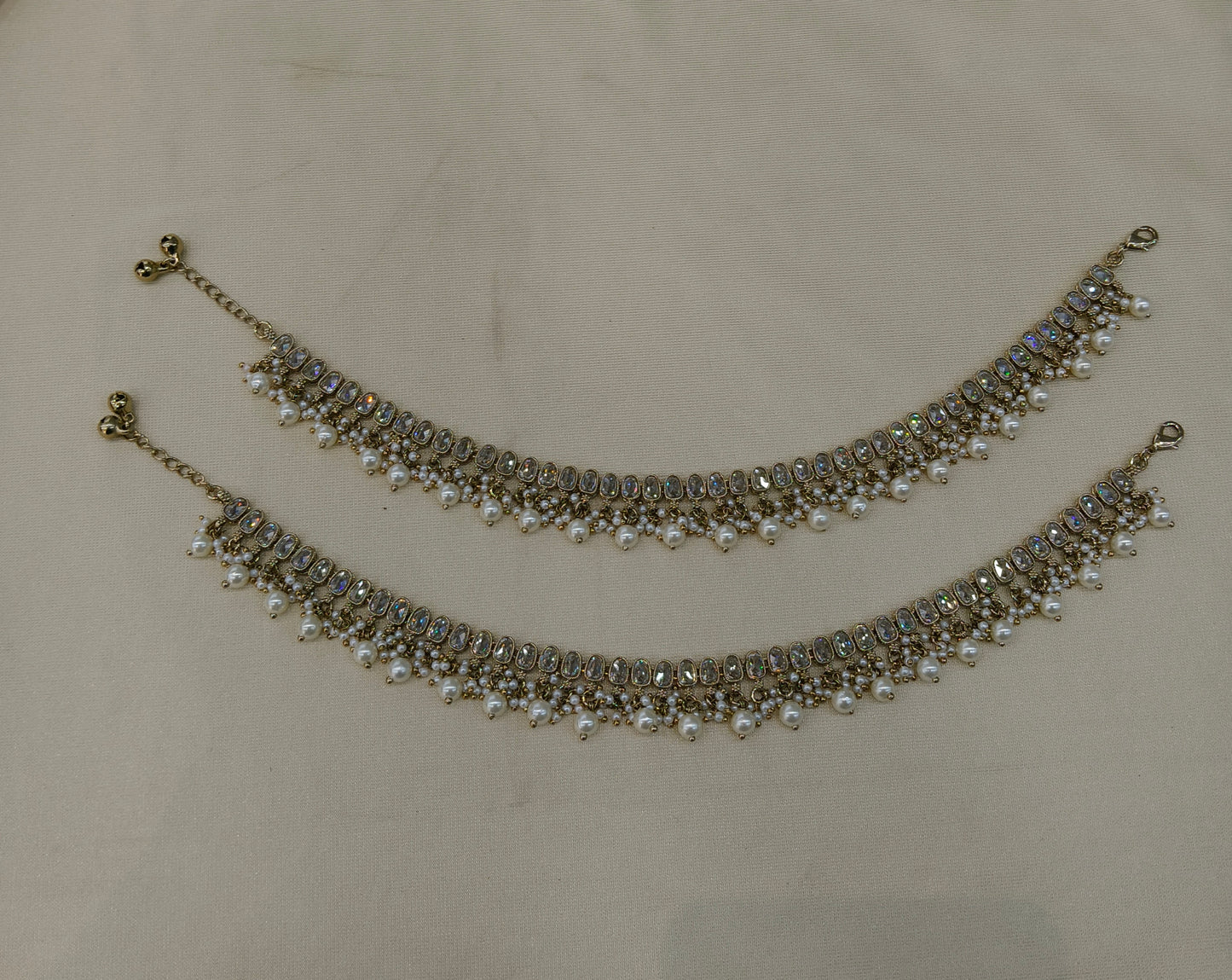 Antique Gold Anklets Jhanjar Payal Heer Jewellery