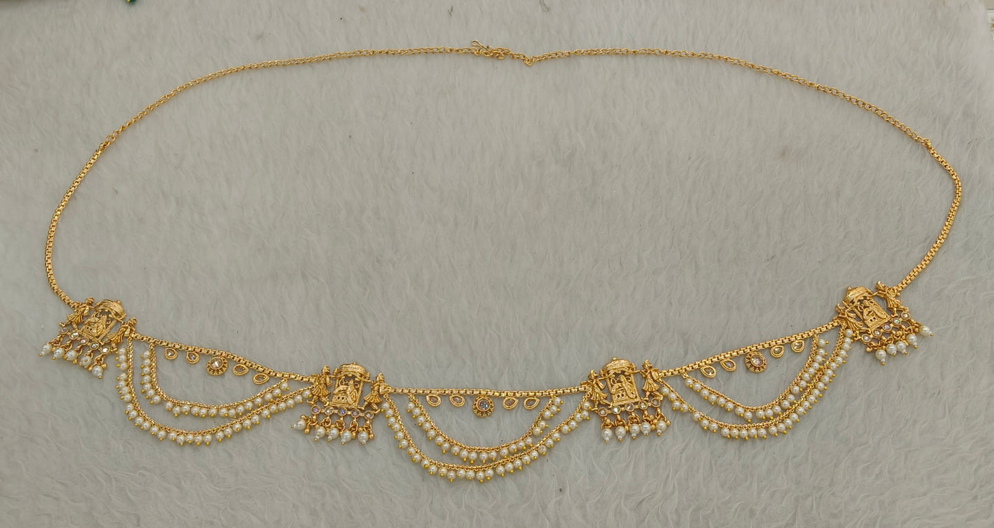 Gold Belly Chain kamarbelt Prachi Saree Chain