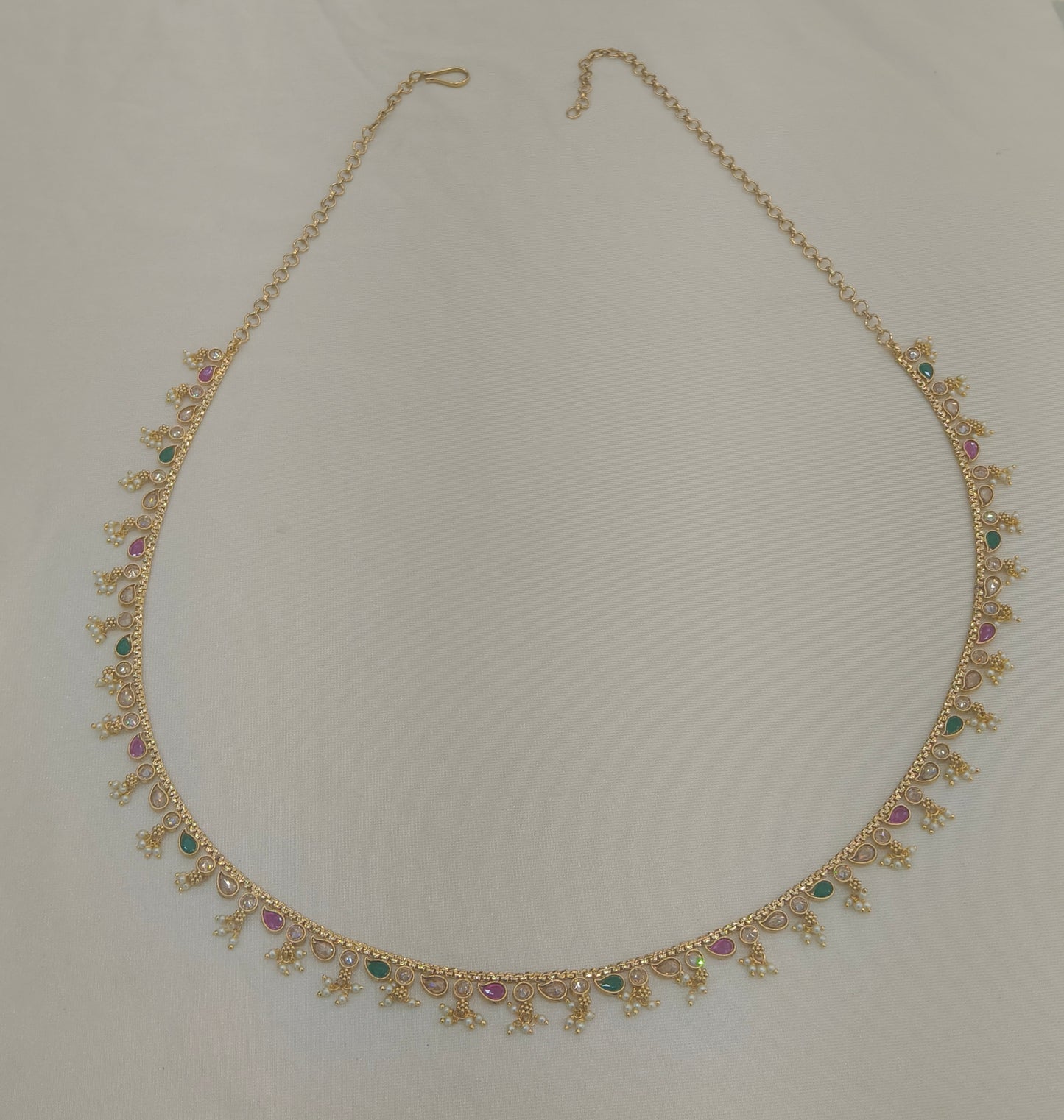 Gold Ruby Green Belly Chain kamarbelt Marco Chain