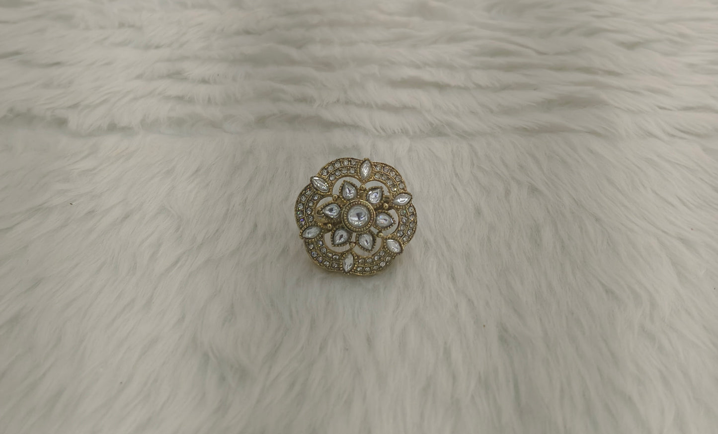 Gold Cocktail Still Finger Rings