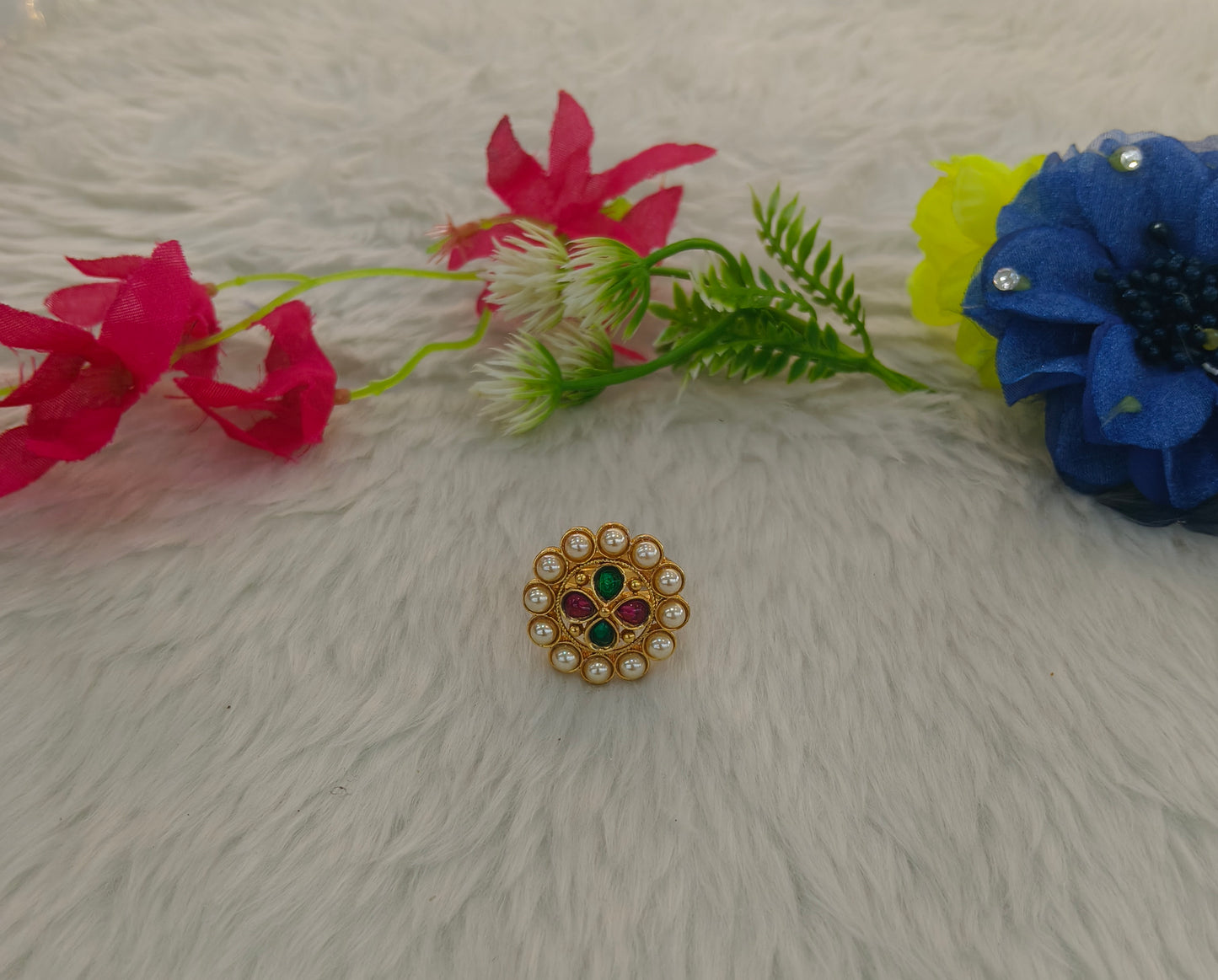 Gold Cocktail Vena Finger Rings