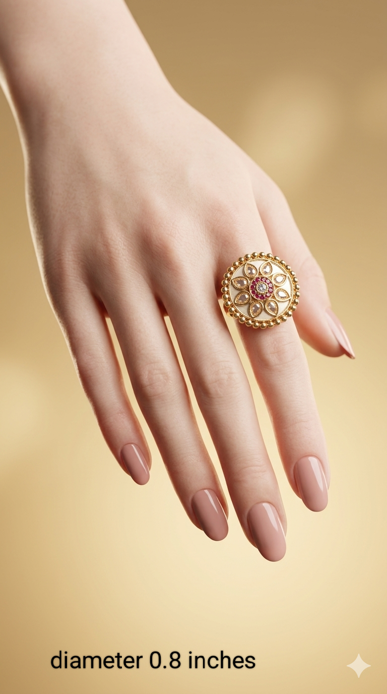 Gold Cocktail Vena Finger Rings