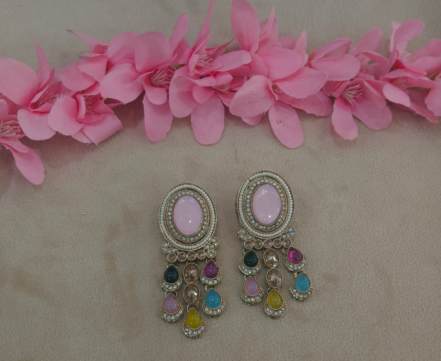 Antique Kundan Bollywood Sarpunch Earrings