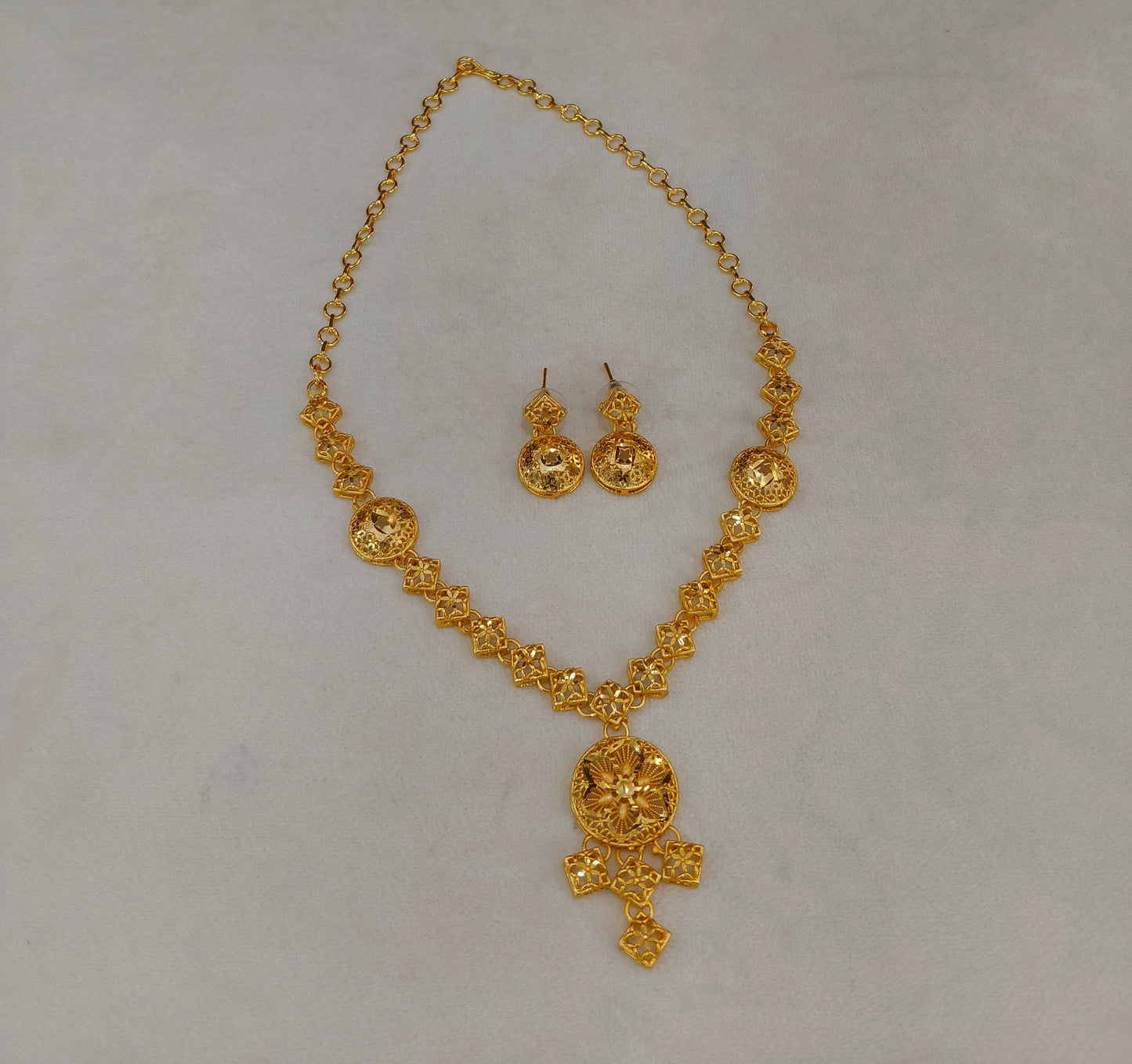 Gold Forming Jewellery Teresa Necklace Set