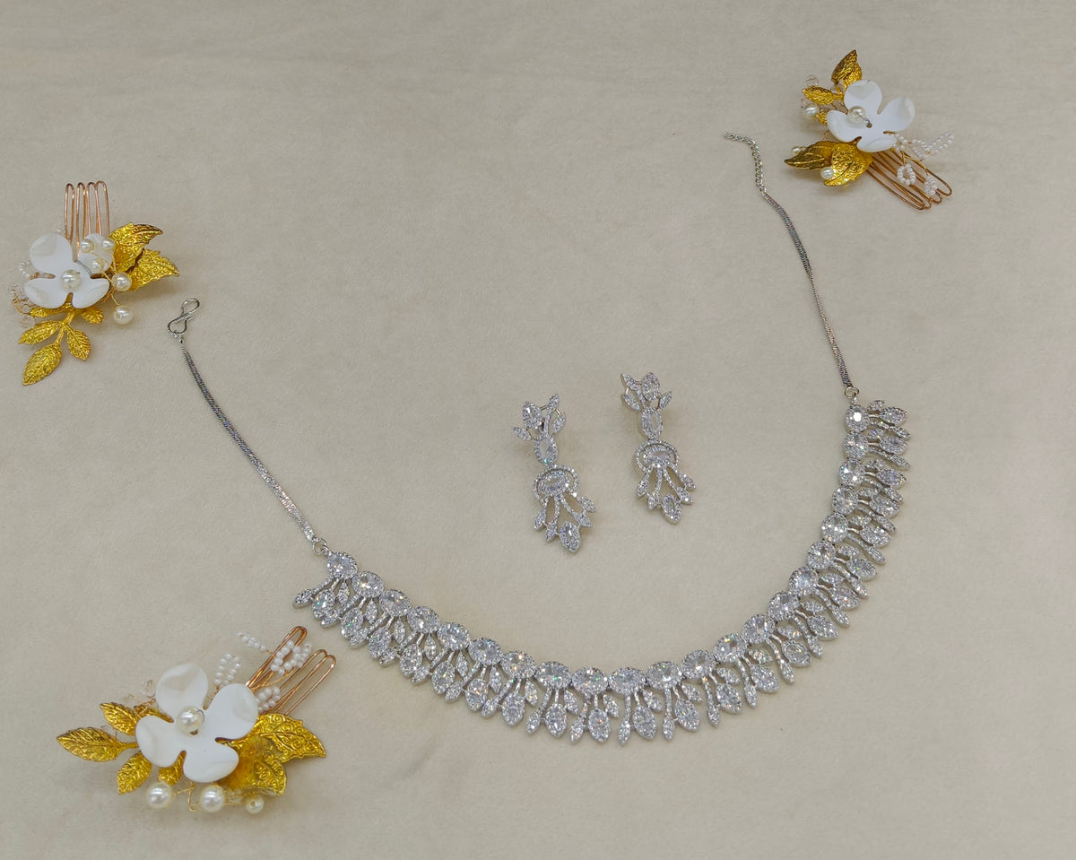 American Diamond Ad Necklace Alexa Sets