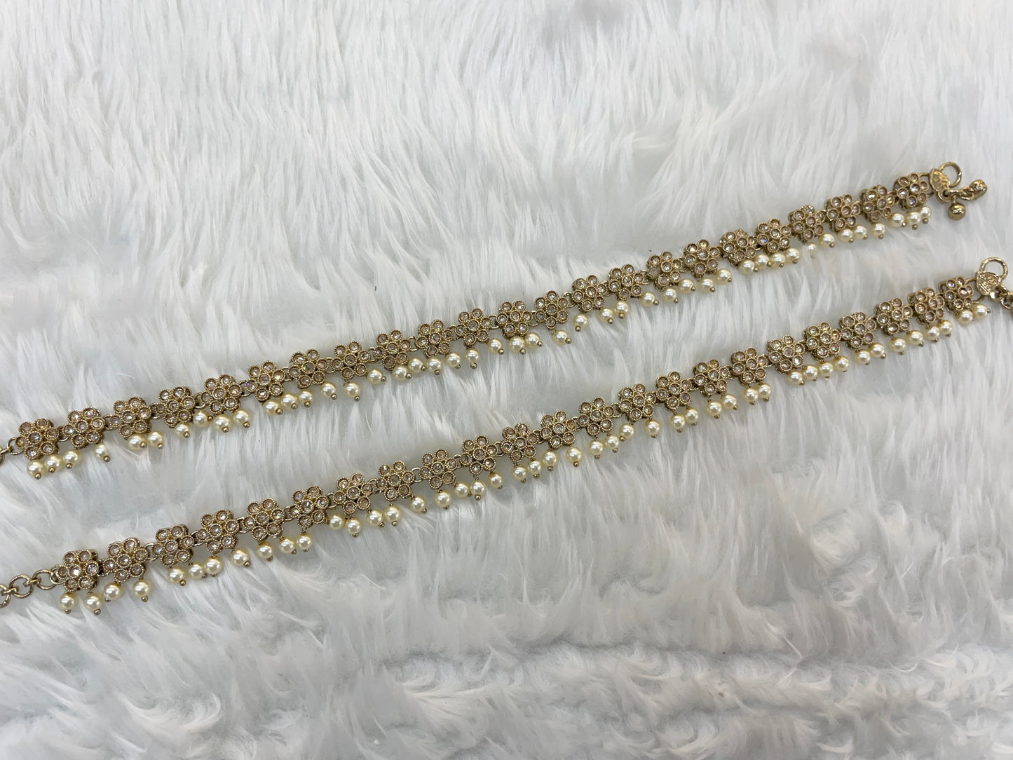 Antique Gold Anklets Jhanjar Payal Jewellery