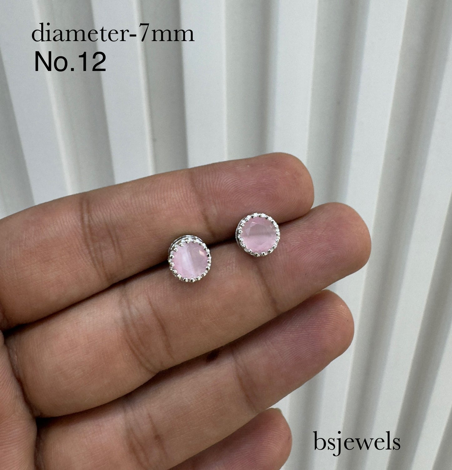 CZ Stone Stud Earrings
