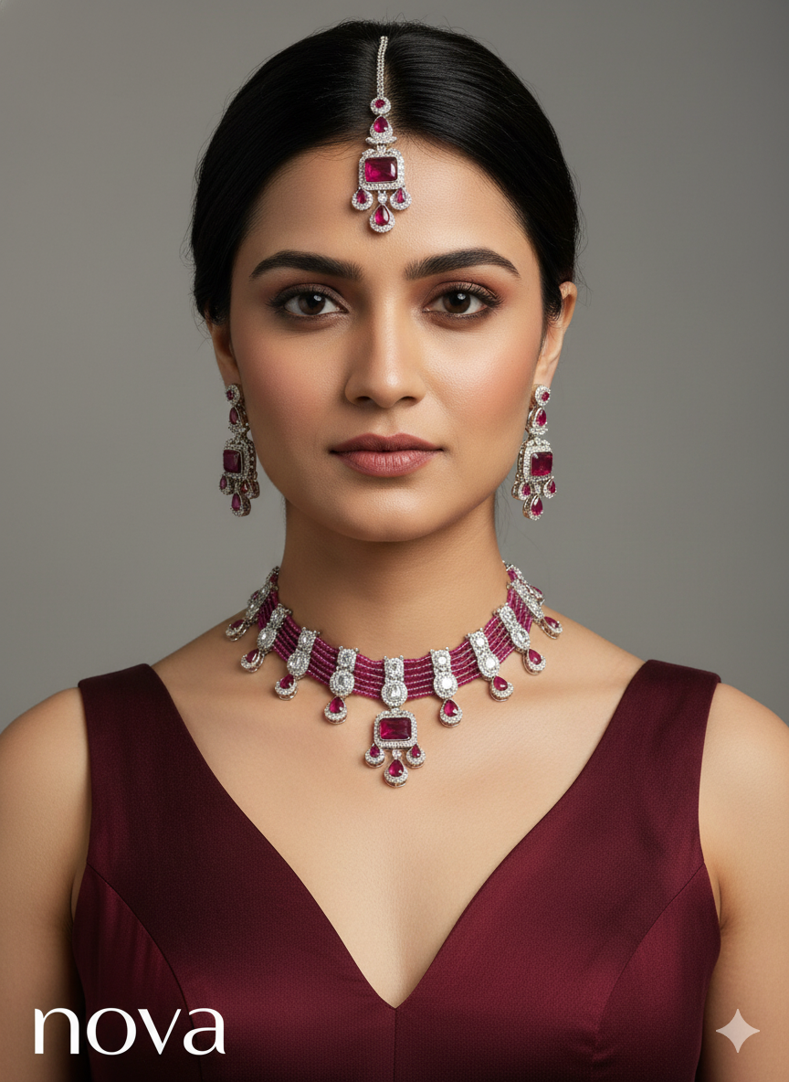 Green Choker Jewellery Nova  Sets