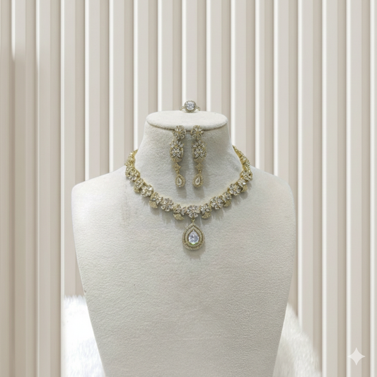 Antique American Diamond Ad Necklace Berry Sets