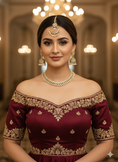 Antique Gold Necklace Jewellery Jagjeet Bollywood sets