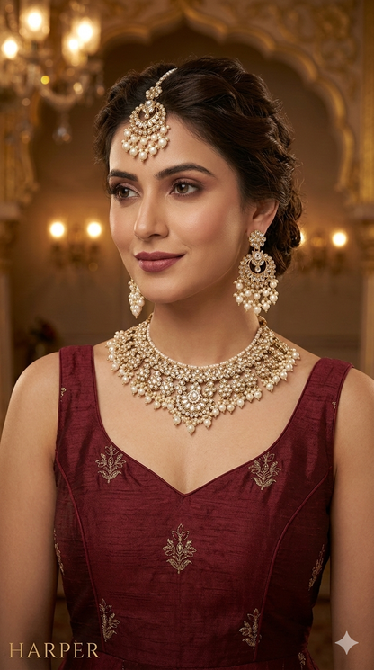 Antique White Necklace Harper sets