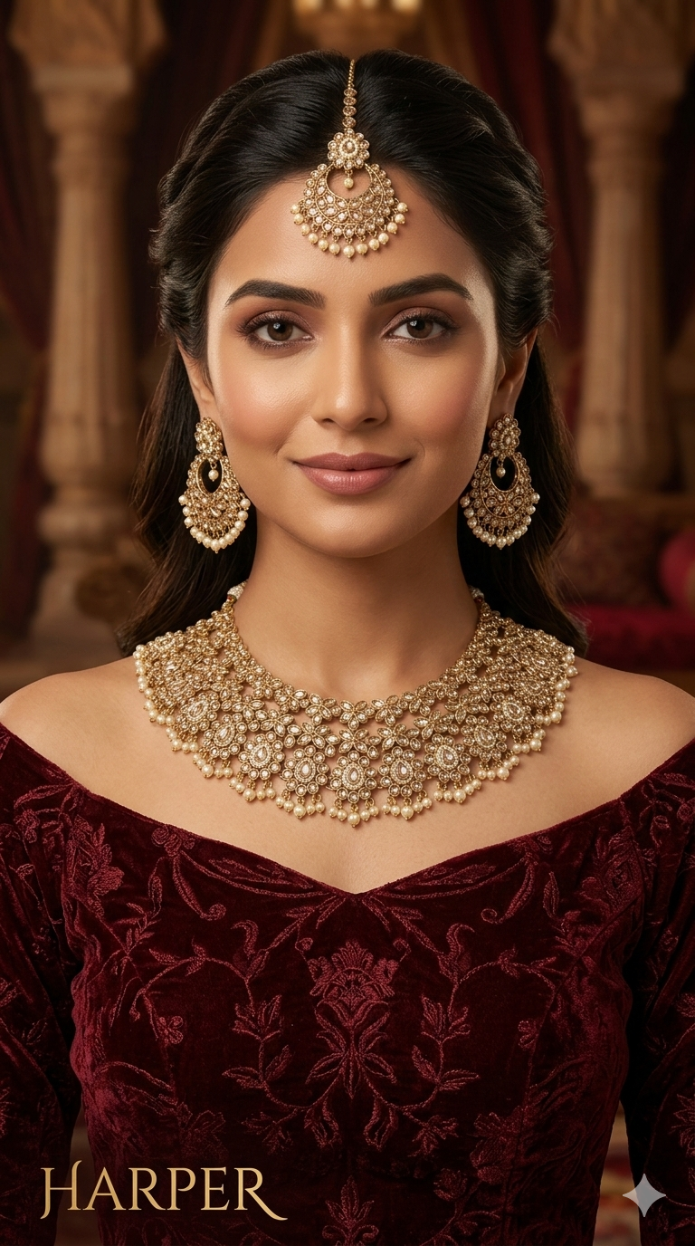 Antique Gold Necklace Harper sets