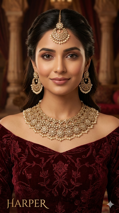 Antique Gold Necklace Harper sets